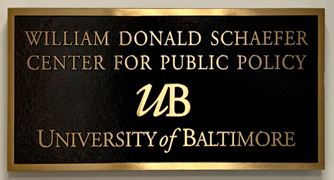 The Plaque from the Original Schaefer Center Building